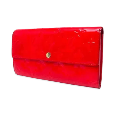 Louis Vuitton Sarah Wallet Monogram Vernis "Red"