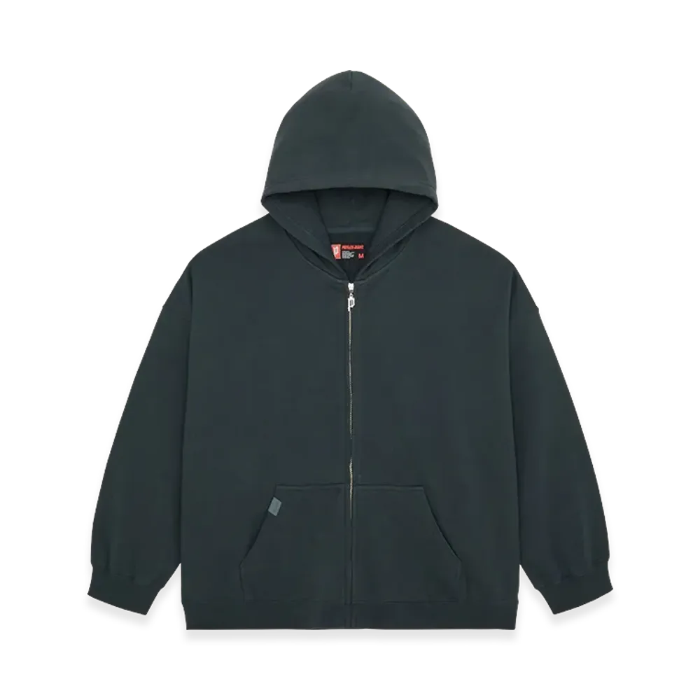 POINTLESS JOURNEY PJ Basic Zip Hoodie "Dark Green"