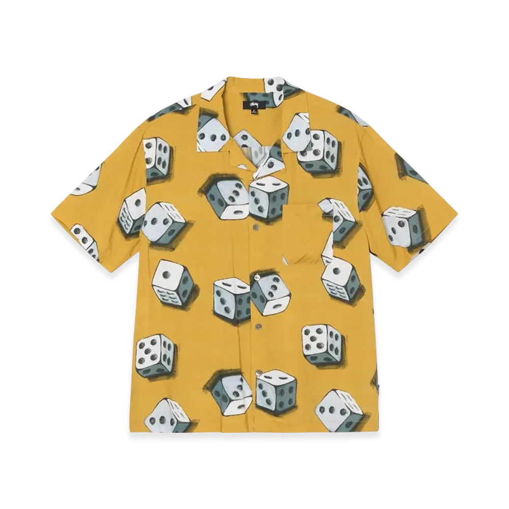 Stussy Dice Pattern Shirt "Mustard"