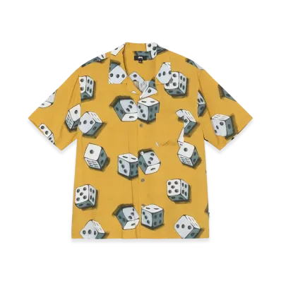Stussy Dice Pattern Shirt "Mustard"