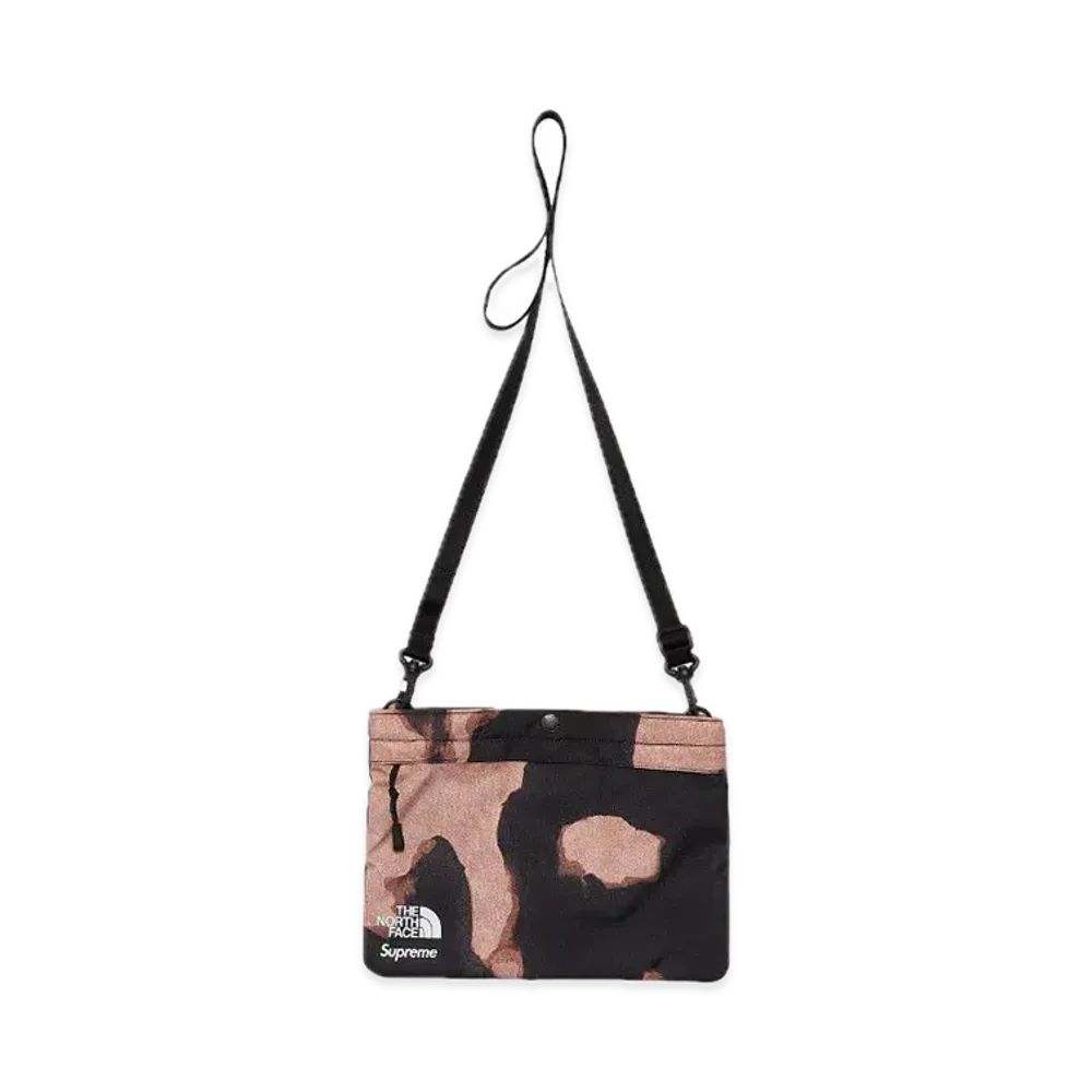 Supreme x The North Face Bleached Denim Print Shoulder Bag "Black"