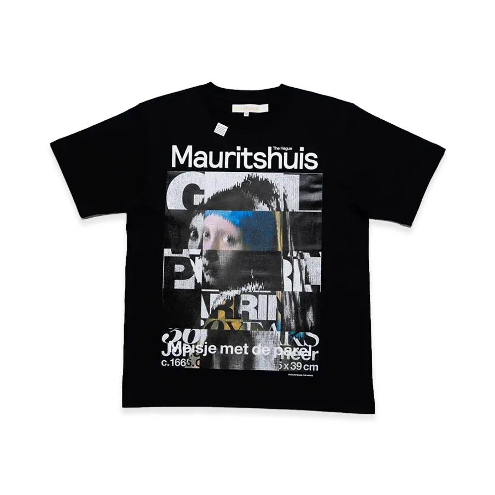 COMME des GARCONS Osaka x Mauritshuis x Tags Wkgpty Productions Mauritshuis Girl With a Pearl Earring 360 Years SP Tee "Black"