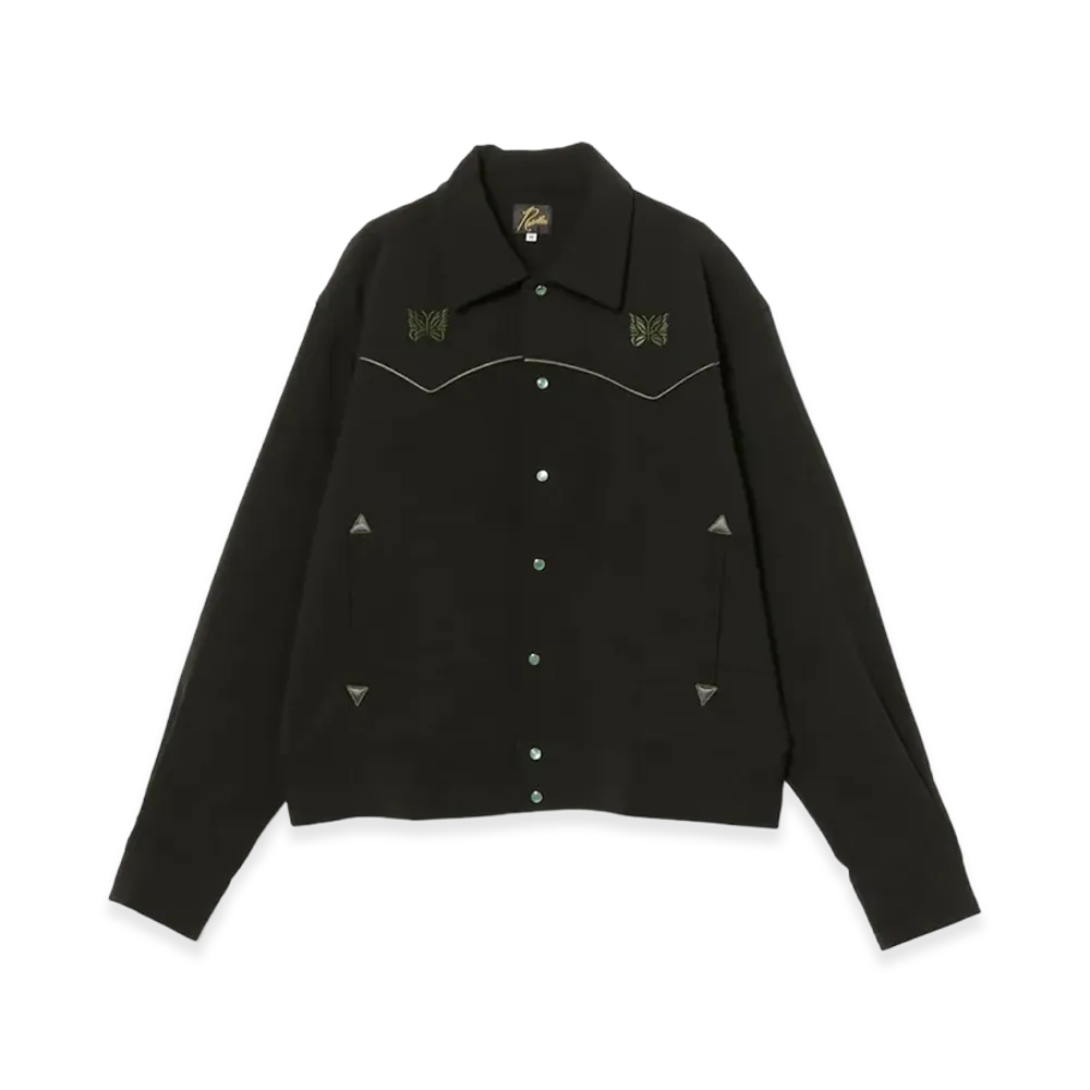 NEEDLES PE/PU Double Cloth Piping Cowboy Jacket "Black"