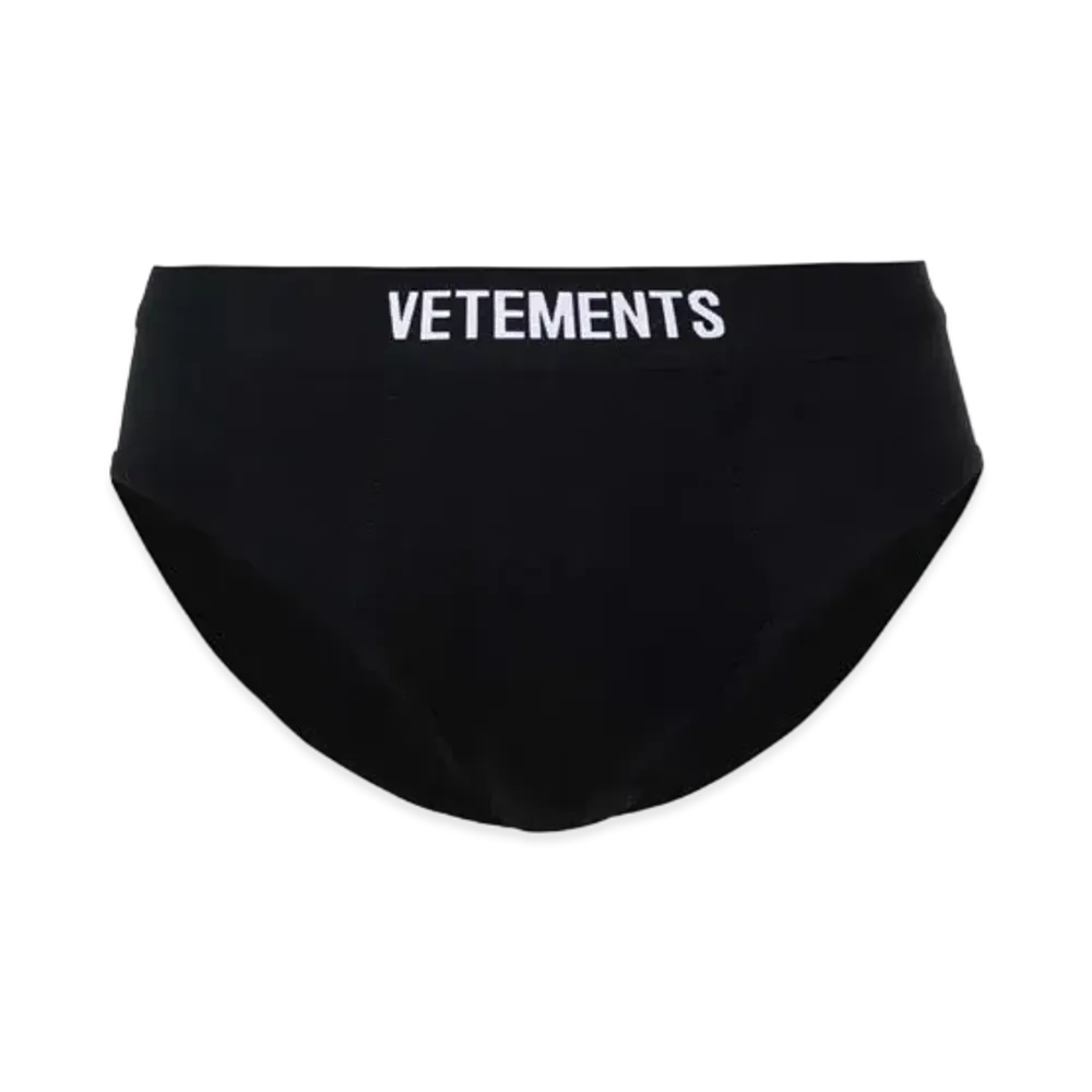VETEMENTS Logo Brief "Black"