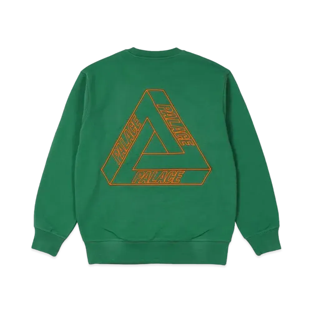 PALACE Outliner Mit Designer Crew "Green"