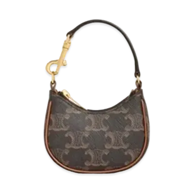 CELINE MICRO AVA in Triomphe canvas and calfskin "Tan"