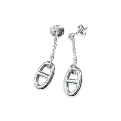 Hermes Farandole Earrings Medium Model "Silver"