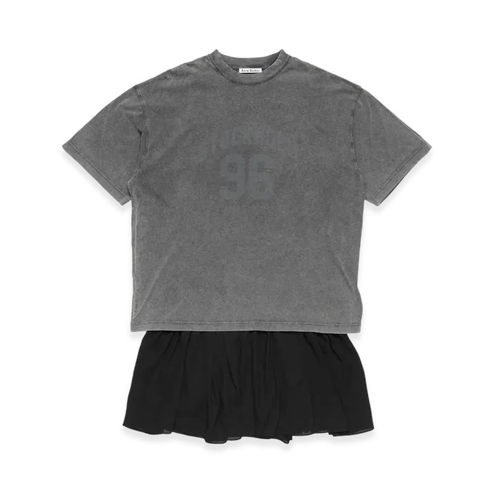 Acne Studios Tee Dress "Anthracite/Black"