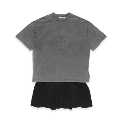 Acne Studios Tee Dress "Anthracite/Black"