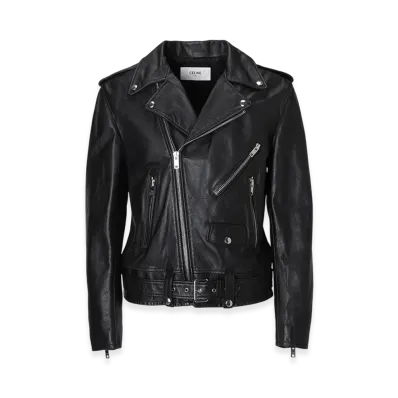 CELINE Classic Biker In Calfskin "Black"