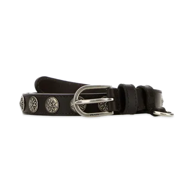 PRADA Women's Leather Belt "Brown"