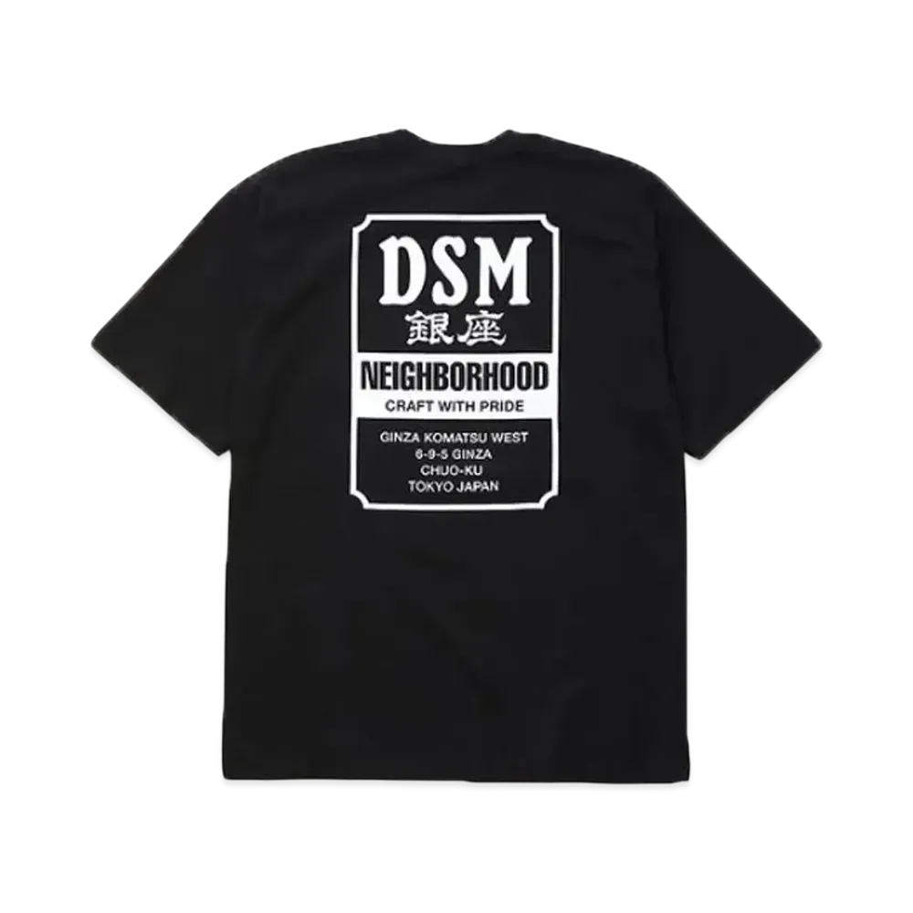 NEIGHBORHOOD x Dover Street Market Ginza S/S Tee "Black"