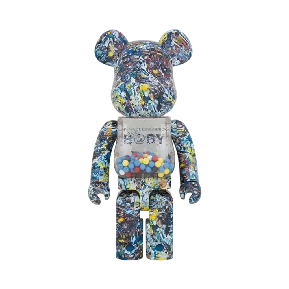 Bearbrick MY FIRST B@BY Jackson Pollock Studio Ver.1000%