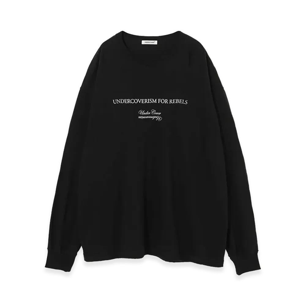 UNDERCOVER Cotton Rayon Long Sleeve T-shirt "Black"