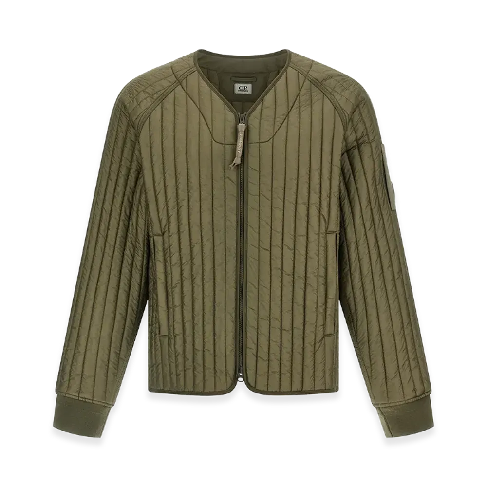 C.P. Company Ribbed Down Jacket "Green"