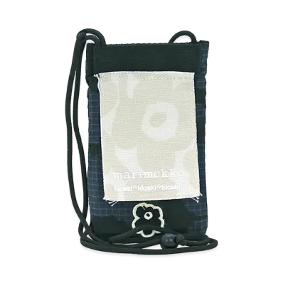 Marimekko Women's Kioski Shoulder Bag Smartphone Case Funny Small Pocket Unikko "Black/White"