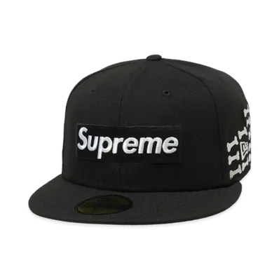 Supreme Bones Box Logo New Era "Black"
