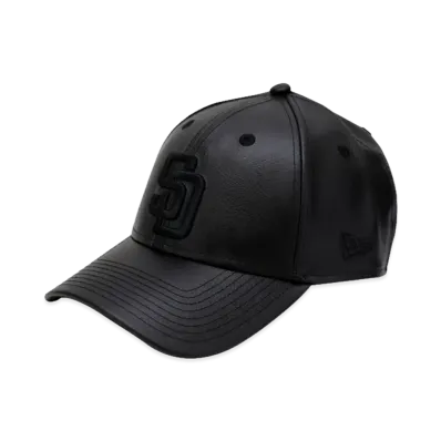 NEW ERA x THE CAP 9Forty Refined Leather II San Diego Padres "Black"