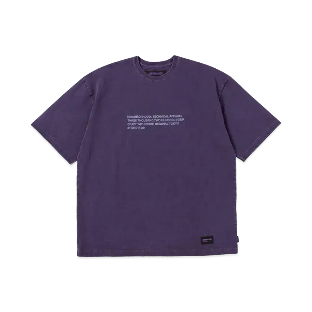 NEIGHBORHOOD Pigment Dyed Crewneck SS "Purple"