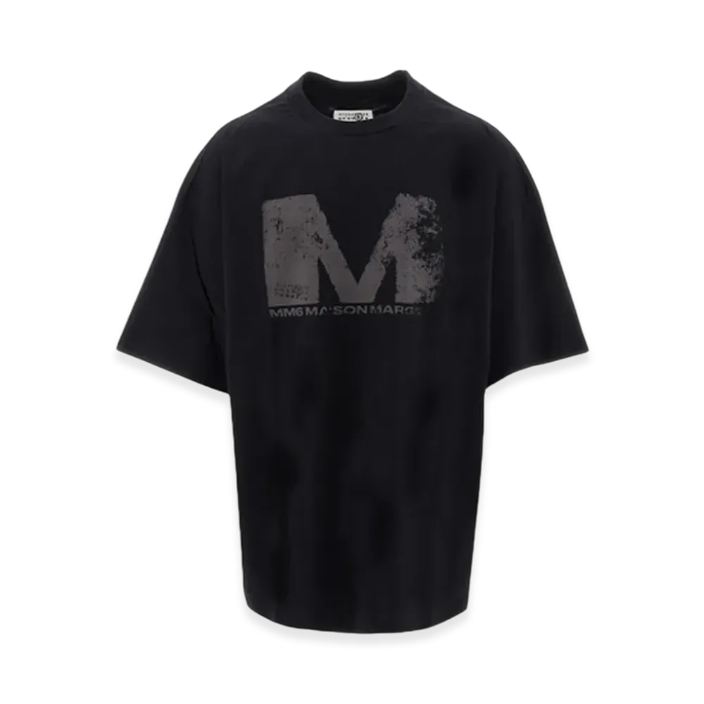 MM6 Maison Margiela M Logo T-Shirt "Black"