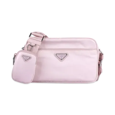 PRADA Re Nylon Rectangle Shoulder Bag "Alabaster Pink"