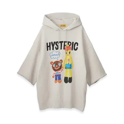 HYSTERIC GLAMOUR Women's YOKODOLL/NANA & DONUT BEAR Hoodie "Beige"