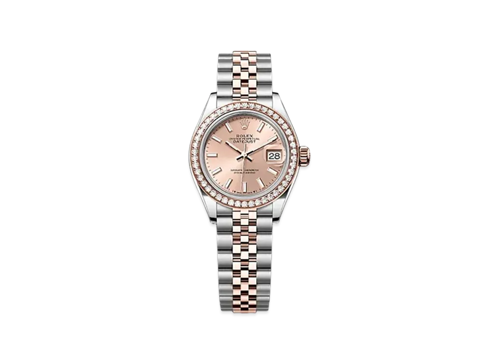 ROLEX Lady-Datejust 28mm Oystersteel & Everose Gold Diamond 279381RBR "Rose-colour"
