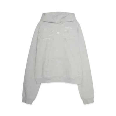 SURGERY clover logo patchs sweat hoodie "MELANGE GRAY"