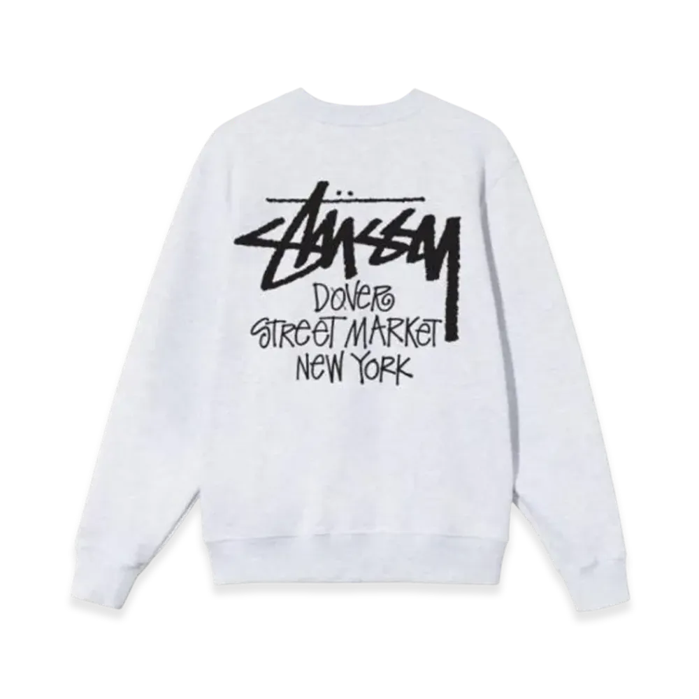 Stussy Stock DSM New York Crew 2021 "Ash Heather"
