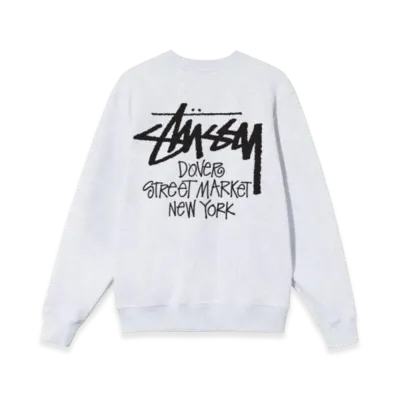 Stussy Stock DSM New York Crew 2021 "Ash Heather"