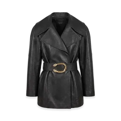GUCCI Women's Trench "Black"
