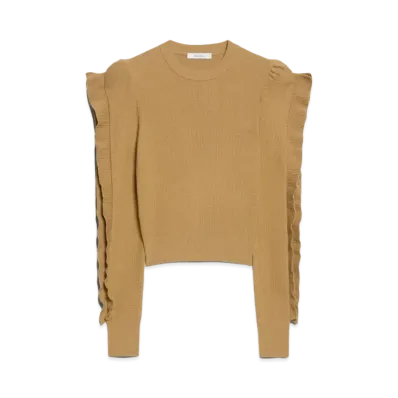 Max Mara Genero Stretch Viscose Knit "Honey"