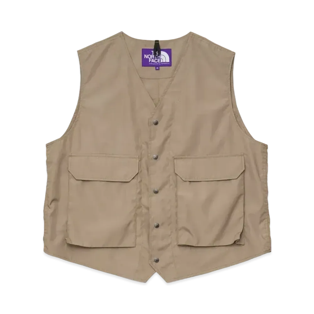The North Face PURPLE LABEL Polyester Wool Ripstop Trail Vest "Beige"