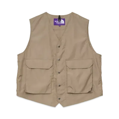 The North Face PURPLE LABEL Polyester Wool Ripstop Trail Vest "Beige"
