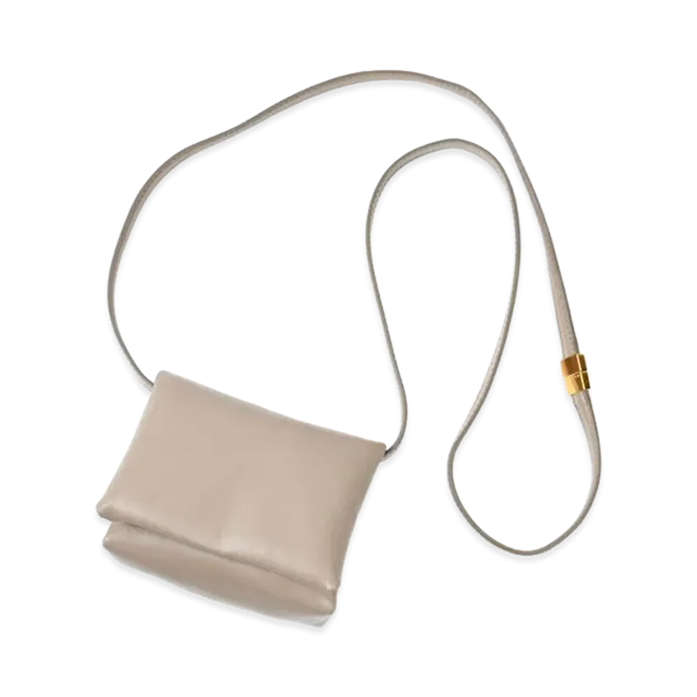 MARNI Women's Prisma Mini Pouch Shoulder Bag "Beige"