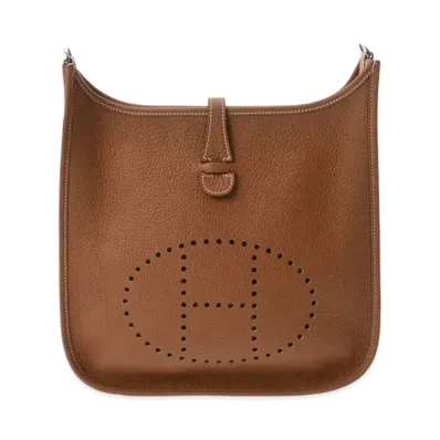 Hermes Evelyne 3 Taurillon Clemence "Gold/Silver"