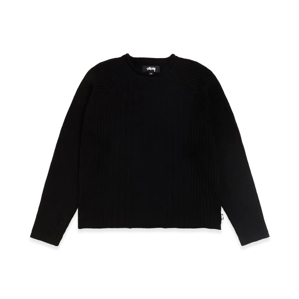 Stussy Merino Roll Neck Sweater "Black"