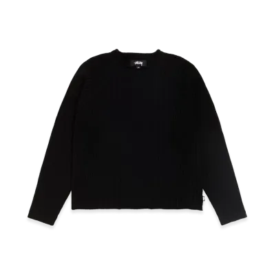 Stussy Merino Roll Neck Sweater "Black"