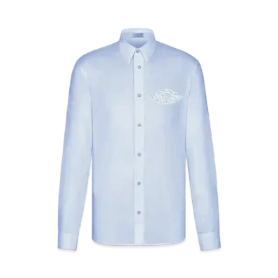 Dior x Air Jordan Wings L/S Shirt "Blue"