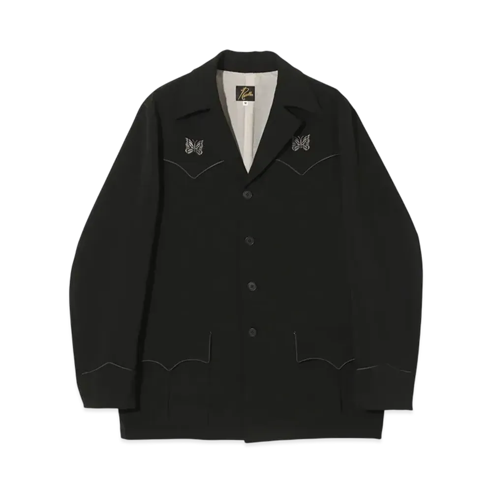 NEEDLES Western Leisure Jacket - Poly Double Cloth "Black"