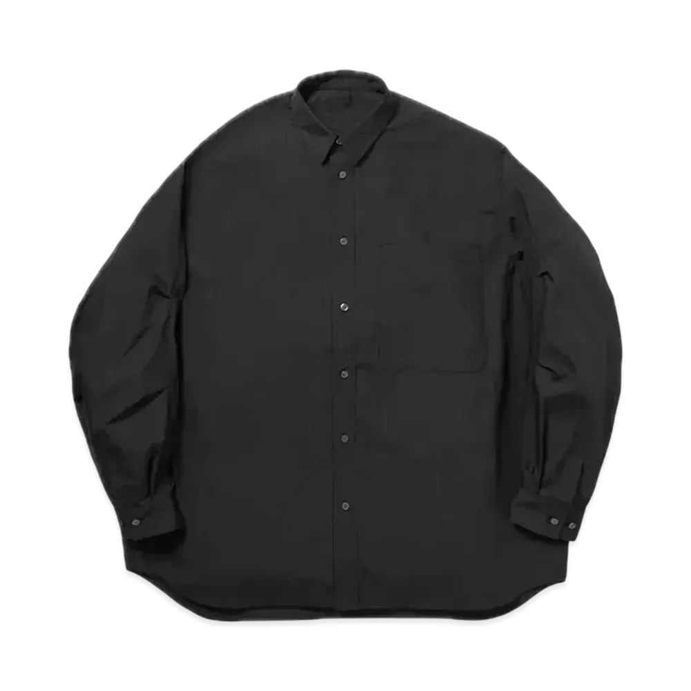 DAIWA PIER39 Tech Regular Stripe Shirt L/S "Black"
