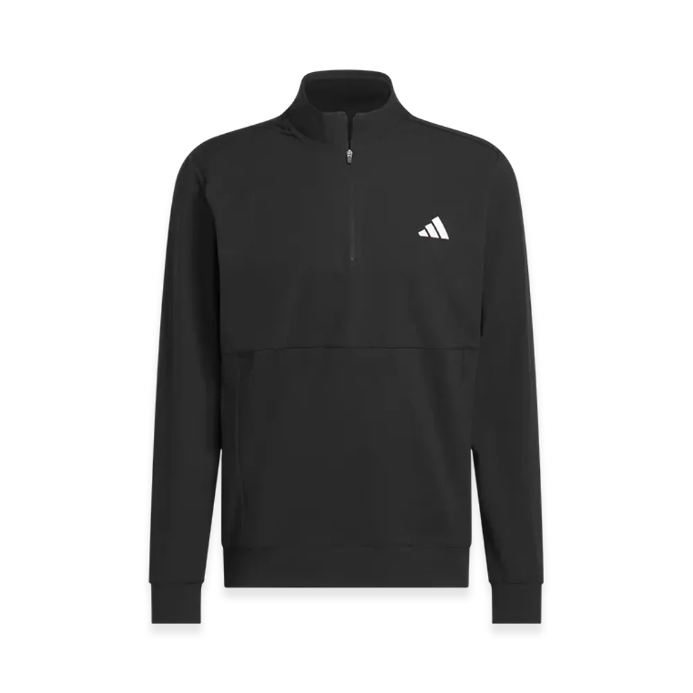 adidas Golf Adizero Fabric-Mix Long-Sleeve Half-Zip Jacket "Black"