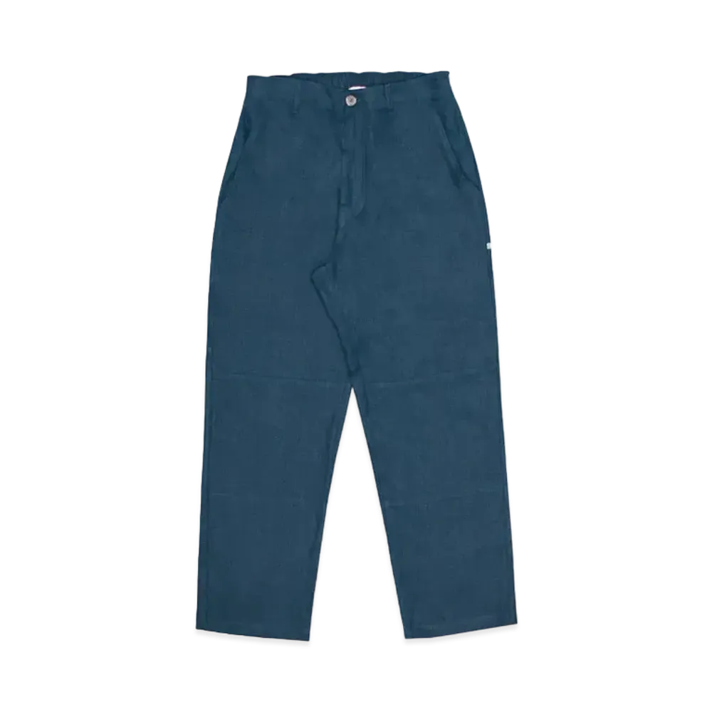 Richardson Linen Suit Pants "Petrol Blue"