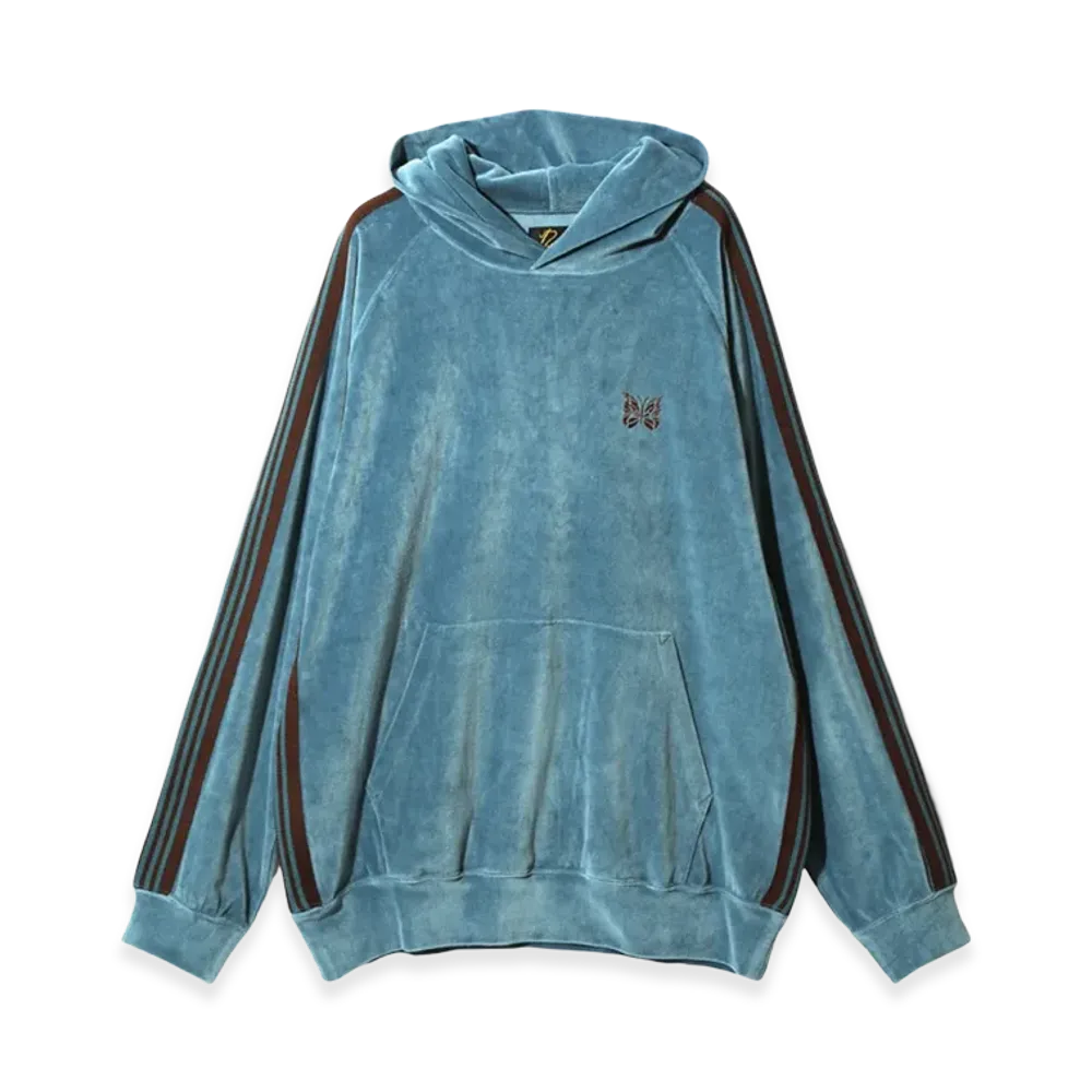 NEEDLES Track Hoodie Velour "Blue"