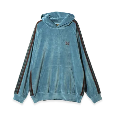NEEDLES Track Hoodie Velour "Blue"