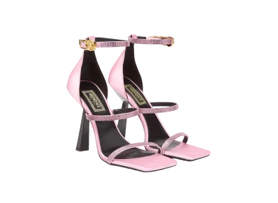 FENDI x Versace Fendace Crystal Embellished Sandals "Pink"