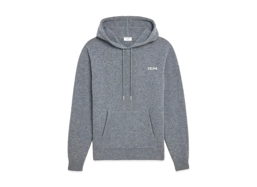 CELINE Celine Sweatshirt / Wool And Cashmere "Gray/Off White"