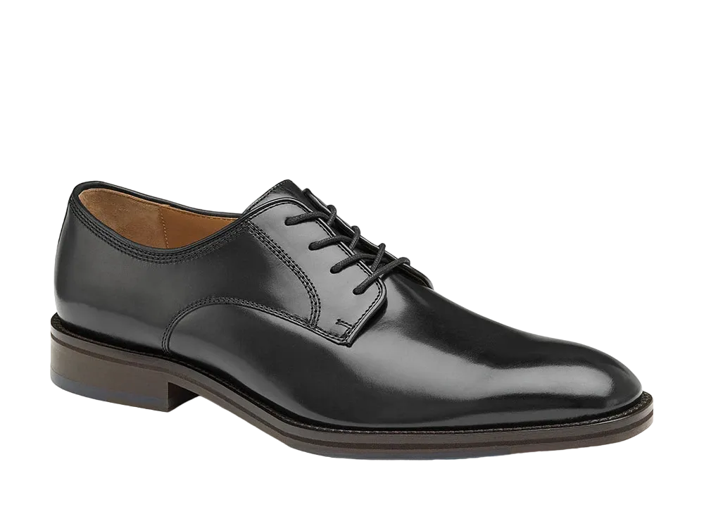 JOHNSTON & MURPHY Meade Plain Toe "Black Italian Calfskin" 15-7931
