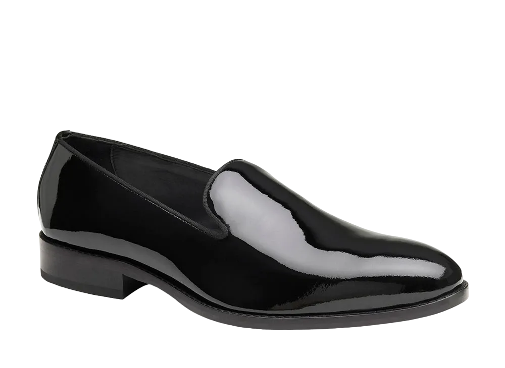 JOHNSTON & MURPHY Gavney Slip-On "Black Patent" 15-8075