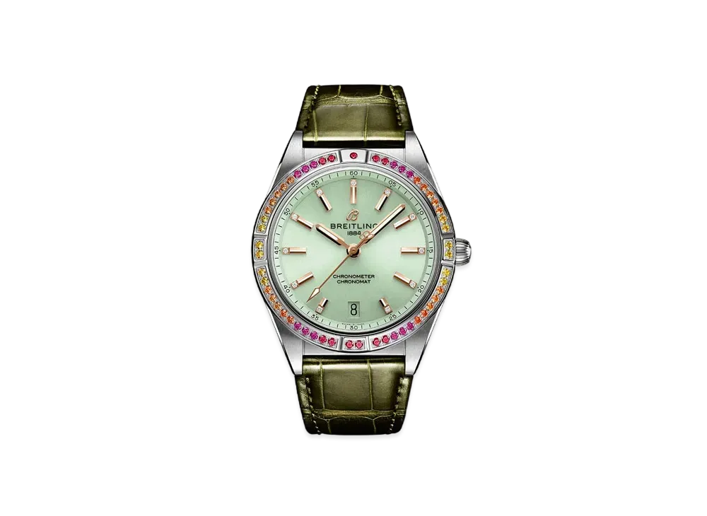 BREITLING CHRONOMAT AUTOMATIC 36 SOUTH SEA "Mint Green"